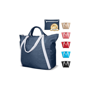 Sacs de plage en nylon imperméables et anti-sable de la marque Haoran Manufacturer, avec impression de logo personnalisé, sacs de plage pour femmes. - Product Image 6