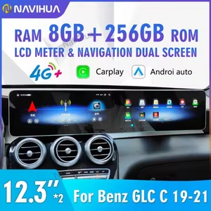 Autoradio multimédia Android à double écran Navihua avec GPS et Carplay pour Benz C W205 GLC X253 NTG 5.0 5.5 6.0 2015-2022 - Product Image 5