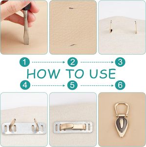 Pcs Metal Bag Chain Buckle Styles Metal Side Clip Buckle With Side Loop Purse Suspension Clasp <b>Handbag</b> Chain Hanger Buckles Stra - Product Image 4