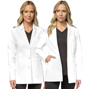 เสื้อโค้ทการแพทย์หลายกระเป๋าสำหรับผู้หญิงเสื้อคลุมสแปนเด็กซ์หลายกระเป๋าชุดทำงานสำหรับโรงพยาบาล - Product Image 6
