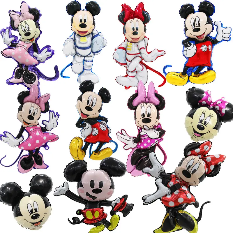 Wholesale mickey minnie foil balloons boy girl 's toys kids inflatable toys shower balls birthday party decorations