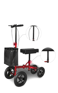 Scooter per Ginocchio Pieghevole Regolabile per Tutti i Terreni, <span class=keywords><strong>Deambulatore</strong></span> per Ginocchio Resistente - Product Image 6