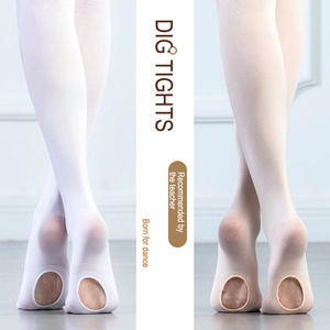 Taille haute solide motif filles neuf points bébé chaussettes mince <span class=keywords><strong>blanc</strong></span> soie bas Leggings pour la pratique de la danse printemps été - Product Image 3