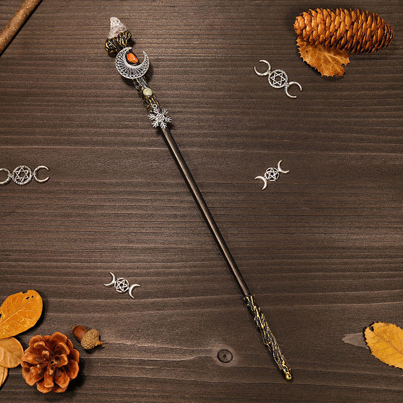 32cm Double Ended Crystal Magic Wand For Witches & Wizards - Magic