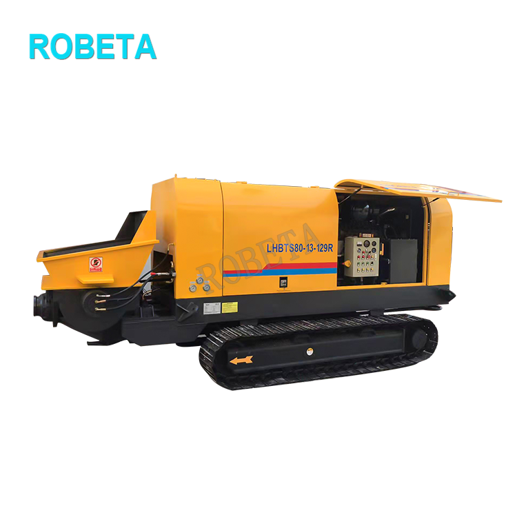 Новая машина для бетононасоса, цены, небольшая мощность с мобильным прицепом, бетононасос