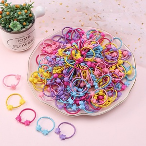 Accesorios para el Cabello de Niñas, Coleteros Elásticos con Forma de Dibujos Animados Coloridos para Decoración, Coleteros para Cola de Caballo - Product Image 1