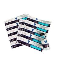 Étiquettes personnalisées imperméables holographiques pour flacons pharmaceutiques, autocollants adhésifs imprimés au laser pour flacons en verre de 3 ml, 5 ml, 10 ml