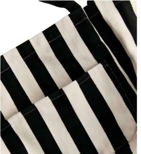 Customisable Grocery Stripe Canvas Cotton Printing Shopping Reusable Women Cloth White Canvas Tote <b>Bag</b> With Custom Printed logo - Product Image 3