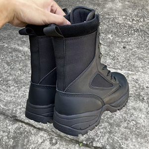 DSF61 Men Black Leather Tactical <b>Boots</b> Waterproof All Seasons Outdoor <b>Hiking</b> Duty <b>Boots</b> Wholesale - Product Image 3