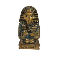 Figurines personnalisées en résine, ornements égyptiens anciens, sculpture de pharaon, collection de figurines d'Anubis en bronze double face