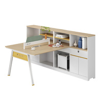 Poste de travail de bureau moderne avec cloison, bureau informatique de luxe pour cadre, employé et personnel, ensemble de mobilier de bureau en gros