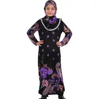 เสื้อผ้ารอมฎอน Hidjab Koftane Marocain,ชุดเดรสมุสลิมอาบายา Tesettur Giyim ตุรกีสำหรับสาว Boubou Dubai