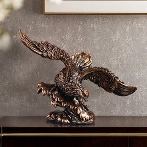 Vente en gros de résine artisanale style Art déco Aigle <span class=keywords><strong>Roc</strong></span> Ailes Sculpture bibelots pour la décoration de bureau Cadeau de pendaison de crémaillère Artisanat - Product Image 5