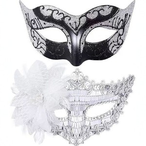 Masque de mascarade rouge à plumes brillantes pour femme, idéal pour Halloween, mariages, événements en boîte de nuit - Accessoire de fête couvrant les yeux - Product Image 6