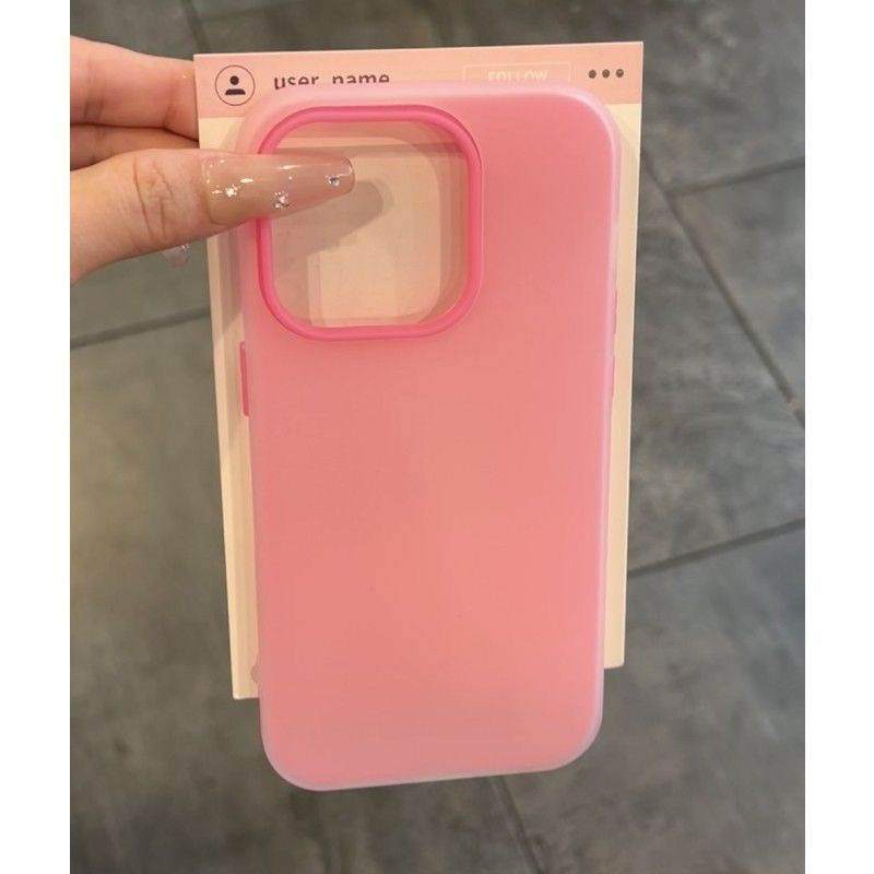 Skin-feel jelly case-rose red-no printing
