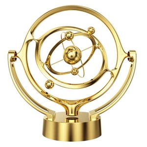 Nouvel Instrument de Mouvement Perpétuel Terrestre, Ornement de Bureau USB, <span class=keywords><strong>D</strong></span>écoration de Table Magnétique Rotative, en Plastique - Product Image 5