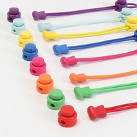 Lacets élastiques ronds sans cravate, fermeture à ressort en plastique, convient à toutes les chaussures, adultes, enfants, sport, lacets paresseux