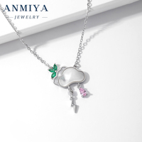ANMIYA Creative Fashion Colliers Fine Jewelry Lightning Cloud Pendentif 925 Collier en argent pour femmes