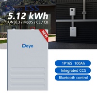 Batterie Deye ESS SE-F5 51,2V 100Ah 5,12 kWh Batterie au lithium 5kw LiFePO4 Batterie murale pour stockage d'énergie solaire