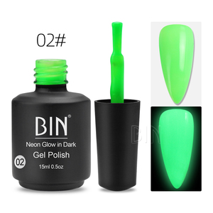 Contenitore personalizzare Neon e bagliore in ammollo scuro smalto gel 15ml luminoso smalto gel UV - Product Image 5
