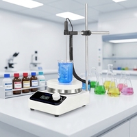 Agitateur magnétique avec plaque chauffante MS-280H 520W 5L 280 ° Mélangeur de laboratoire à température constante avec écran LCD numérique