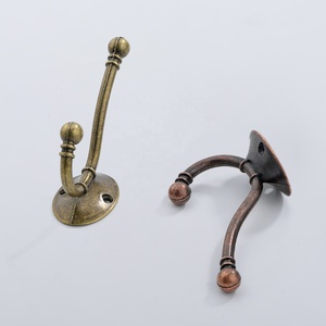 Gancho de Pared Estilo Europeo Antiguo, Doble/Sencillo, para Puertas de Armario y Detrás de Muebles, Herrajes Envejecidos - Product Image 4