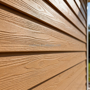 Revêtement mural imperméable effet 3D en bois, panneau mural extérieur, revêtement mural en bois extérieur, planches WPC - Product Image 3