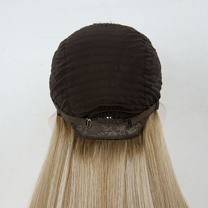 European Human Hair Silver Grey White Highlight Platinum Silky Straight Wave Cuticle Aligned Lace <b>Front</b> <b>Wigs</b> for White Women - Product Image 6