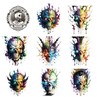 Transferencias Termoadhesivas de Calaveras Personalizadas de Alta Calidad con Tinta Plastisol, Resistentes a los Arañazos y con Gran Elasticidad para Prendas