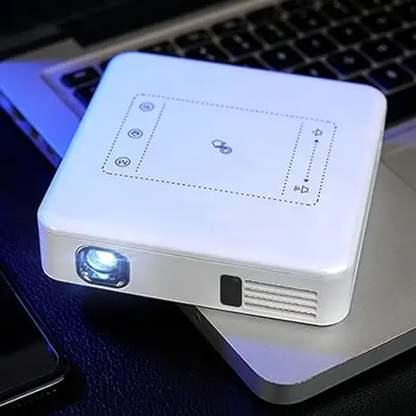 DLP 3D Mini Home Cinema Portable DLP Mini Proyector 1500lm 4K Mini Proyector Inteligente Con Bluetooth