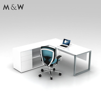 M & W fabbrica all'ingrosso moderno ufficio tavolo di lusso Ceo Manager capo in legno lavoro Executive Desk
