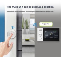 Alarme WiFi Intelligente Tuya 4G Double Réseau Sans Fil avec Capteur à Distance Antivol pour la Maison