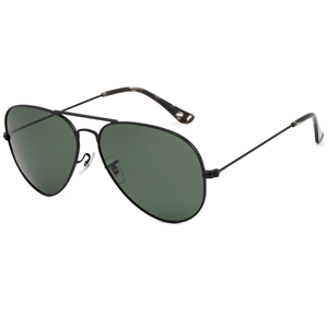 Pilot <b>Sunglasses</b> Black <b>Frame</b> Green Polarized Lenses Full Rim UV400 Protection Unisex <b>Round</b> Style Adult Driving Use - Product Image 5