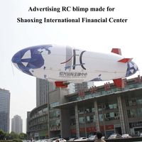 Dirigible publicitaire gonflable en PVC personnalisable pour entreprises – Ajoutez votre logo et couleur – Dirigible commercial gonflable
