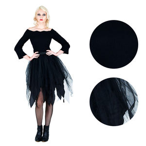 <span class=keywords><strong>Jupe</strong></span> <span class=keywords><strong>tutu</strong></span> gothique noire au design audacieux avec ourlet asymétrique pour les soirées sur le thème du sombre - Product Image 3