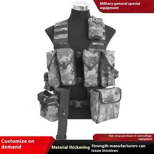 Custom Portable Camouflage <b>Tactical</b> <b>Vest</b> Multi-functional Real Sports Zipper Closure Waterproof for Outdoor Training - Product Image 2