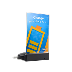 Batterie externe sans fil 20000 mAh avec support de menu et <span class=keywords><strong>chargeur</strong></span> intégré, câble 3-en-1, entrée <span class=keywords><strong>USB</strong></span>-C, pour menu numérique de restaurant et café - Product Image 2