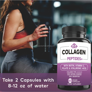 Cápsulas de Colágeno OEM, Suplemento Orgánico Global para el Apoyo Inmunológico, Uso en Adultos, 60 Unidades - Product Image 3