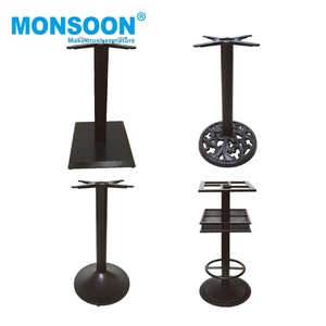 Patas de Mesa de Comedor Plegables Modernas, Estructura de Hierro Fundido y Acero Inoxidable, 4 Pies de Altura, Construcción de Metal de Aluminio - Product Image 5