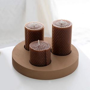 Natural High Quality Hand, Rolled Smokeless <b>Beeswax</b> Candle/ - Product Image 3