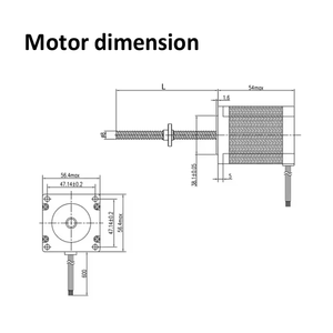 Moteur pas à pas haute performance Tr8*8 Tr8*2 Tr8*4 2A 4V avec course de 100mm 200mm 300mm - Product Image 1