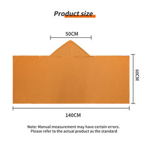 Быстросохнущая однотонная Пляжная накидка из микрофибры с мгновенным охлаждением, полотенце с капюшоном, спортивные полотенца для тренировок - Product Image 6