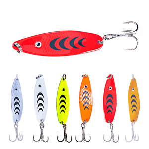 8 Leurres De Pêche Spinner Cuillère Pailletée - Pour Truite, Mer, Rivière - VIB Métal
