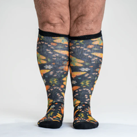 Chaussettes Diabétiques Extra Larges pour Hommes et Femmes – Confortables, Non Étranglantes, à Compression Élastique, Style Décontracté pour le Printemps