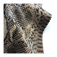 Tissu en daim imprimé, 90% Polyester, 10% Spandex, vente en gros, texture de peau de serpent sous-marine, combinaison pour vêtements