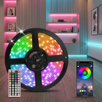 Bande lumineuse LED intelligente Joystar 20m RGB, contrôle par application Bluetooth, télécommande, variateur d'intensité, changement de couleur, décoration intérieure