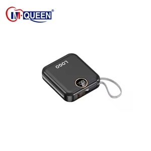 เครื่องชาร์จแบตเตอรี่ขายส่ง OEM พาวเวอร์แบงค์ชาร์จเร็ว 10000mah พร้อมสายชาร์จในตัว พาวเวอร์แบงค์พกพา 10000mah - Product Image 1