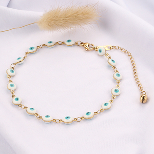 Cavigliera in Acciaio Inossidabile con Occhi di Demone, Gioiello Romantico per la Vita Quotidiana, Cavigliere per Donne - Product Image 3