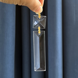 긴 삼각형 모양의 프리즘 드롭 광택 기술과 고급 크리스탈 샹들리에 - Product Image 3