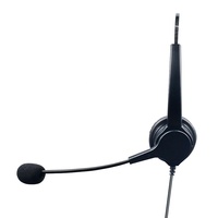 Écouteurs filaires portables classiques de 3.5mm à bas prix avec micro casque de conférence avec microphone pour centre d'appels